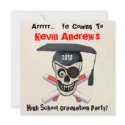 Custom Pirate Graduate Graduation Party Invitation