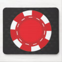 Custom Poker Mouse Pad Red mousepads