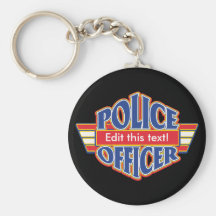 Custom Police Officer Keychain