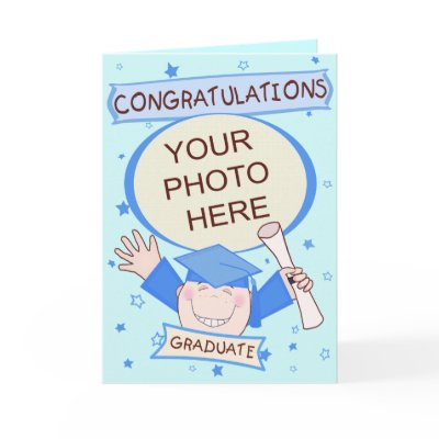 Custom Preschool / Kindergarten Boy Graduation Greeting Cards by jamiecreates1