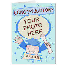 Custom Preschool / Kindergarten Boy Graduation Greeting Cards