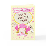 Custom Preschool / Kindergarten Girl Graduation Card