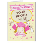 Custom Preschool / Kindergarten Girl Graduation Card