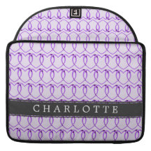 Custom Purple Heart Chain Sleeve For MacBooks
