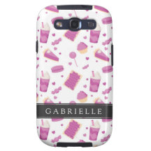 Custom Purple Sweet Treats Samsung Galaxy SIII Cover