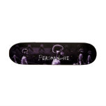 Custom Purple X-Ray Skeletons Midnight Stroll Custom Skateboard