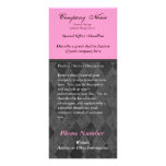 Custom Rack Card, Black and Pink Design, Printing rack cards