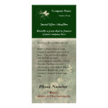 Custom Rack Card, Green Design (Spa, Health, Hair rack cards