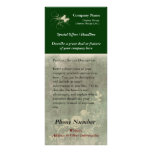 Custom Rack Card, Green Design (Spa, Health, Hair rack cards