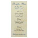 Custom Reception Menus - Blue rack cards