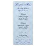 Custom Reception Menus - Blue rack cards