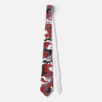Custom Red Camo Tie