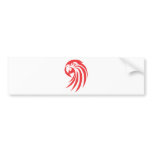 Custom Red Macaw Logo bumper stickers