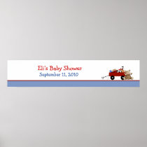 Custom Red Wagon Banner for Jen