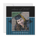 CUSTOM Regal SQUARE Graduation Invitation (teal)