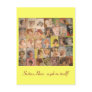 Custom Retro 60s Beauty Card Post Card