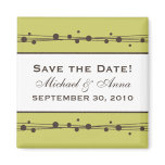 :custom: Retro Dots & Staw Save the Date Magnet_2
