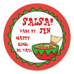 Custom Salsa Labels for Homemade Salsa stickers
