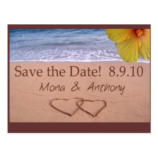 Custom Save the Date Post Cards