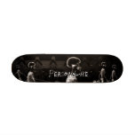 Custom Sepia X-Ray Skeletons Midnight Stroll Skate Board