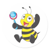 Custom Shirts : Baby with Rattle Bee Shirts