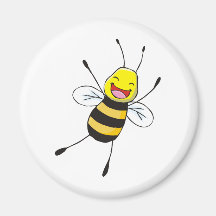 Custom Shirts : Happy Bee Shirts Fridge Magnets