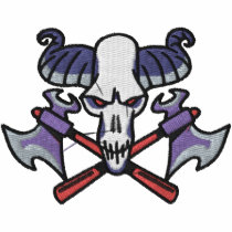 Custom Skull Embroidered Shirt