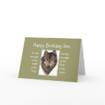 Custom Son Birthday Wolf Pack Family Quote Cards