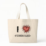 CUSTOM SPLATTER I HEART DESIGN BAG