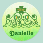 Custom St. Patrick's Irish Princess Stickers stickers