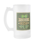 Custom St. Patrick's  Irish Pub Beer Mug / Stein