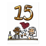 Custom Table Number 15 Postcards