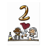 Custom Table Number 2 Postcards