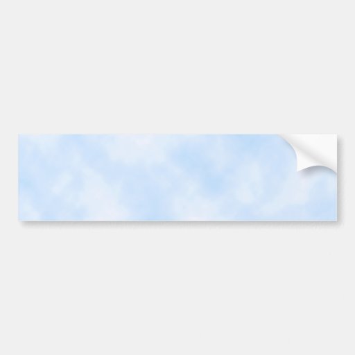 Custom Template: Blue Sky With Clouds Bumper Sticker
