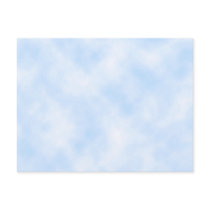 Custom Template: Blue Sky With Clouds Post Card