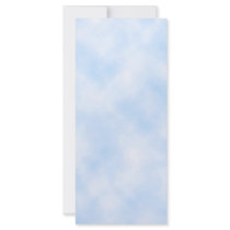 Custom Template: Blue Sky With Clouds Custom Rack Cards