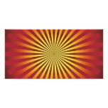 Custom Template: Gradient Radial Lines Photo Card Template