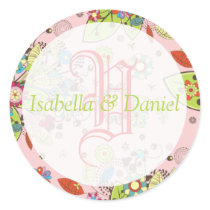 Custom Template Monogram Seal Stickers