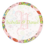 Custom Template Monogram Seal Stickers