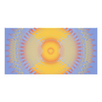 Custom Template: Orange & Yellow Radial Design Custom Photo Card