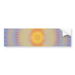 Custom Template: Regal Flames: Radial Abstract bumper stickers