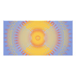 Custom Template: Regal Flames: Radial Abstract photo cards