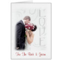 Custom Text Wedding Congratulations Card