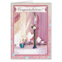 Custom Text Wedding Congratulations Card