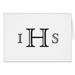 Custom Three Letter Monograms Wedding Note Card