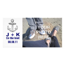 Custom Tie the Knot Photo Card