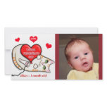 Custom Valentine's Day Cat Baby  Photo Card photo cards