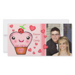 Custom Valentine's Day Kawaii Photo Card photo cards