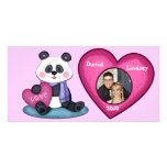 Custom Valentine's Day Photo Card - Panda Bear