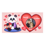Custom Valentine's Day Photo Card - Panda Bear